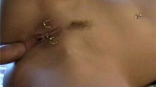 Blonde pierced anal sex porn video